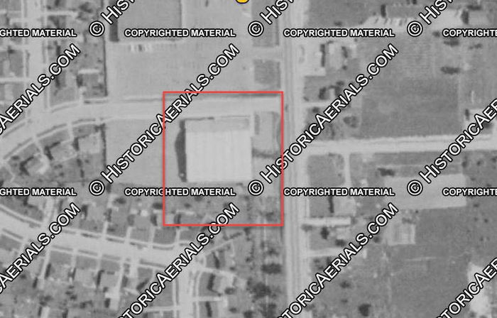 Bel Aire Lanes - 1964 Aerial (newer photo)